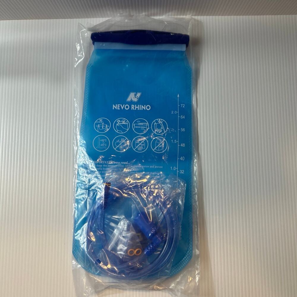 Hydration Bladder 2L / 72oz Water Reservoir Pouch Blue for Backback Nevo Rhino